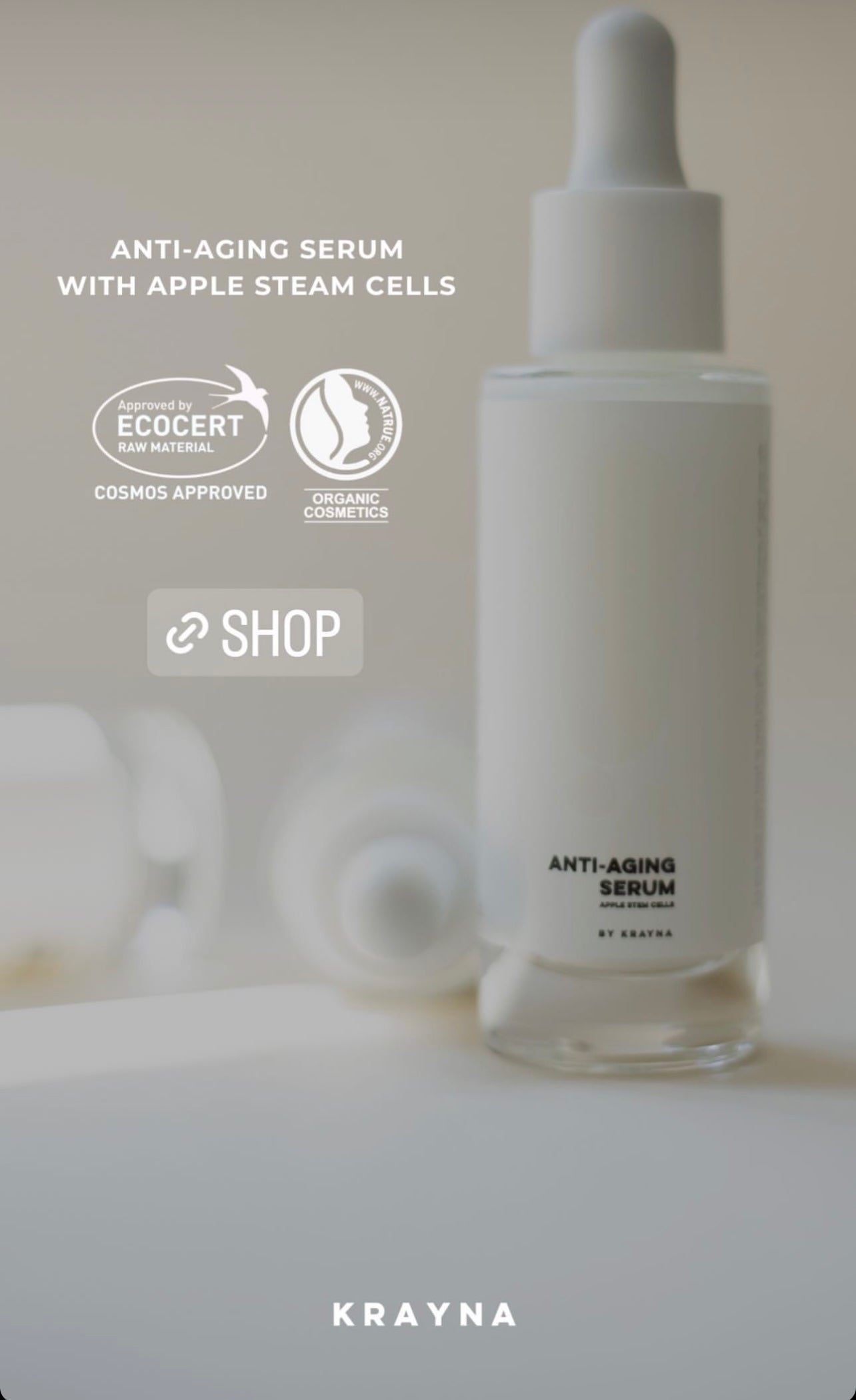 Anti-aging serum apple stem cells Krayna 30 ml